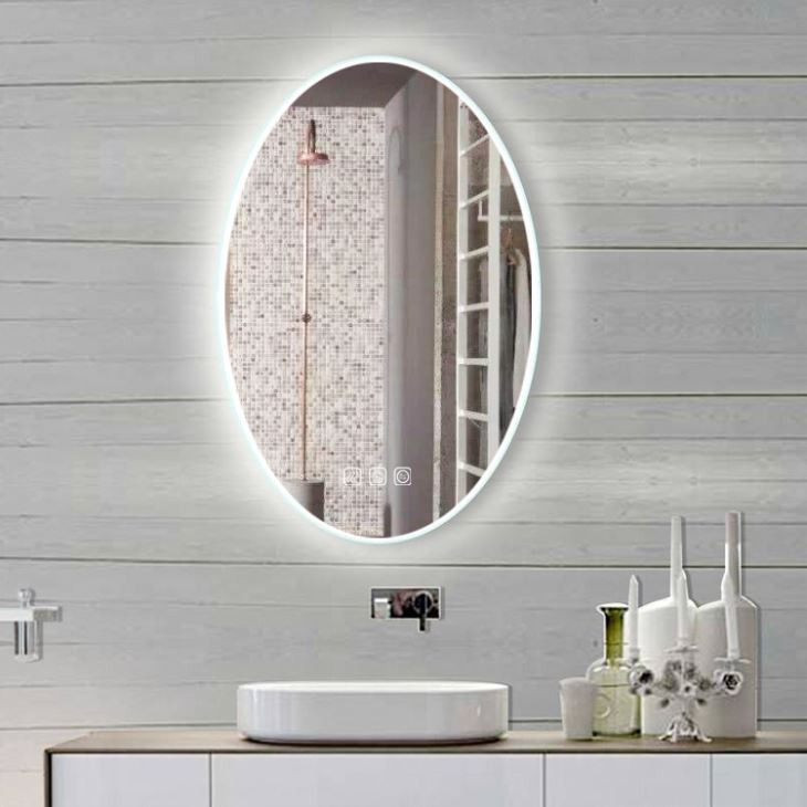 Led Backlit Mirror With Borde