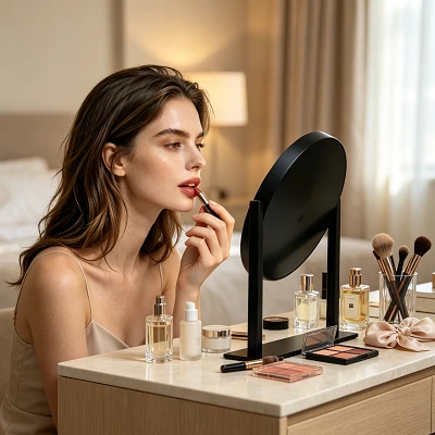 Round Makeup Mirror With Lights high quality
